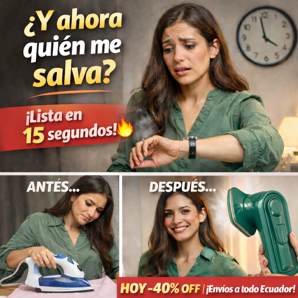 VaporaGo™ Plancha a vapor portátil – ¡HOY 40% OFF! Ropa Lista en 15 Segundos
