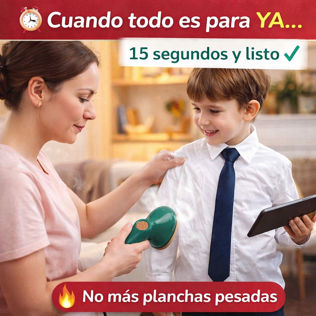 VaporaGo™ Plancha a vapor portátil – ¡HOY 40% OFF! Ropa Lista en 15 Segundos