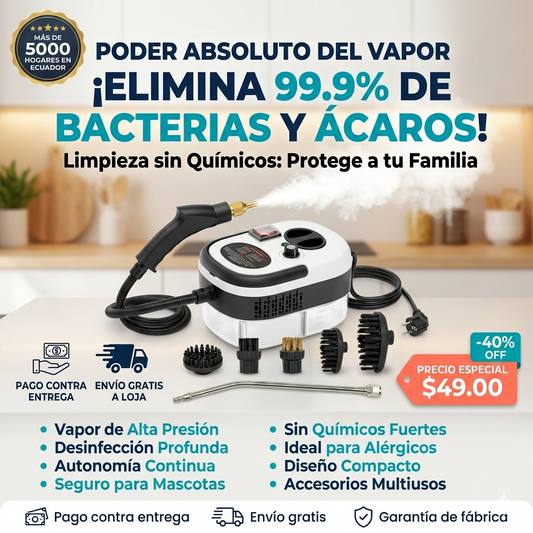 SteamForce Pro™ – Limpiadora a Vapor Multiusos ♨️✨- 40% OFF