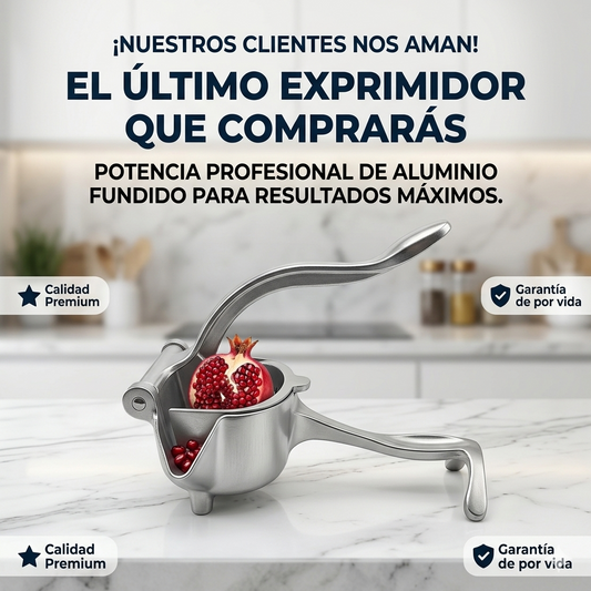 CitrusPress Pro – Exprimidor Metálico Resistente y Eficiente 50% OFF