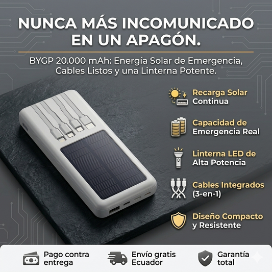 SolarMax – Power Bank 3 en 1 - 60% OFF