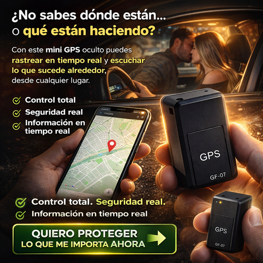 MINI GPS INTELIGENTE 2.0 (UBICACIÓN + AUDIO EN TIEMPO REAL) | 🚨 SOLO HOY 40% DE DESCUENTO