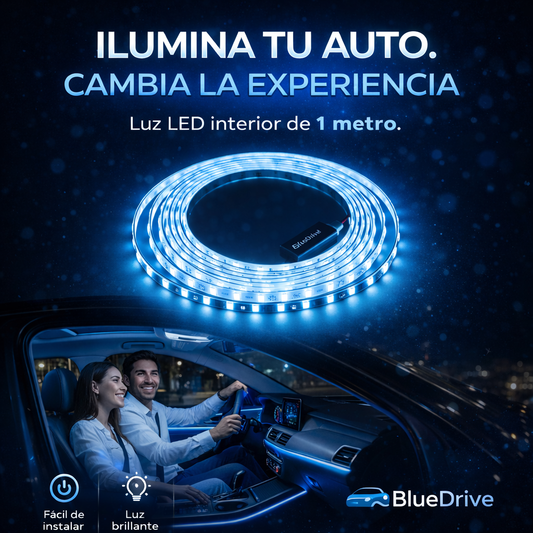 BlueDrive™ – Iluminación LED Interior de 1 metro para autos